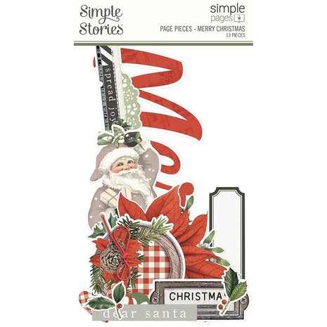Simple Stories Simple Pages Page Pieces Merry Christmas (16033) (DISCONTINUED)