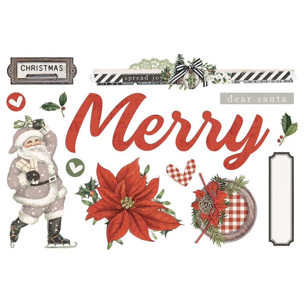 Simple Stories Simple Pages Page Pieces Merry Christmas (16033) (DISCONTINUED)