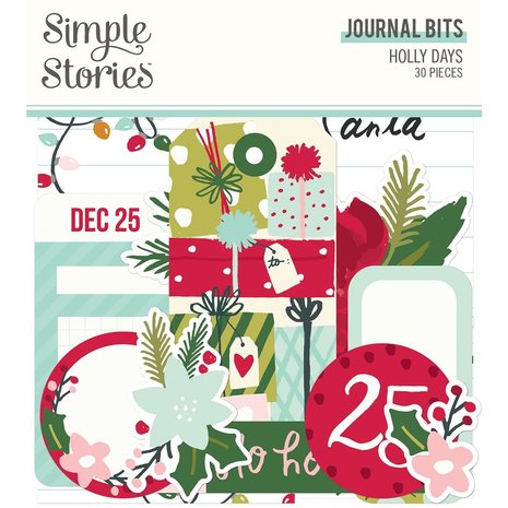 Simple Stories Holly Days Journal Bits (16117) (DISCONTINUED)