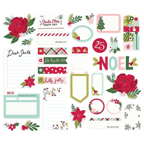 Simple Stories Holly Days Journal Bits (16117) (DISCONTINUED)