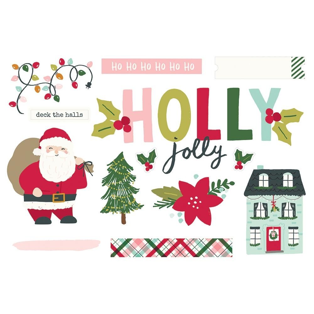 Simple Stories Simple Pages Page Pieces Holly Jolly (16127) (DISCONTINUED)