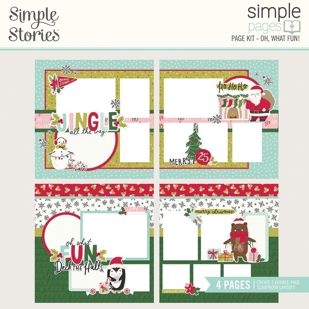 Simple Stories Simple Pages Page Kit 12x12 Inch Oh, What Fun! (16128?) (DISCONTINUED)