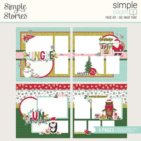 Simple Stories Simple Pages Page Kit 12x12 Inch Oh, What Fun! (16128?) (DISCONTINUED)