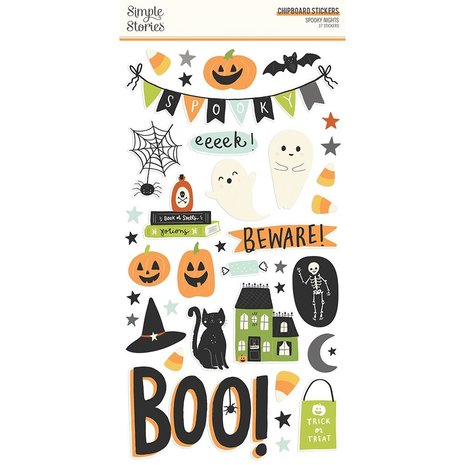 Simple Stories Spooky Nights 6x12 Inch Chipboard (16415) (DISCONTINUED)