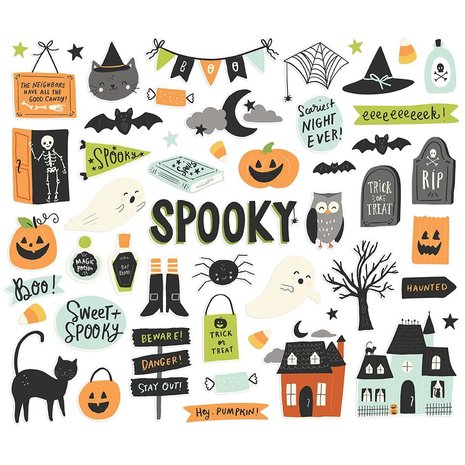 Simple Stories Spooky Nights Bits & Pieces (16416) (DISCONTINUED)