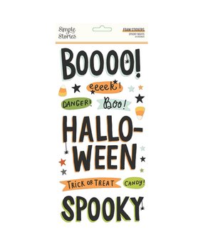Simple Stories Spooky Nights Foam Stickers (16418) (OUTLET)