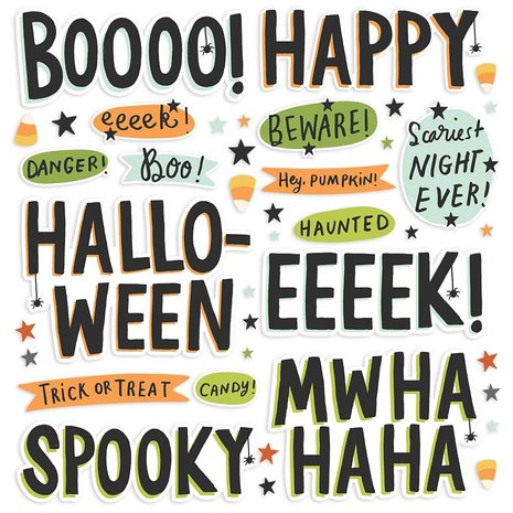Simple Stories Spooky Nights Foam Stickers (16418) (OUTLET)