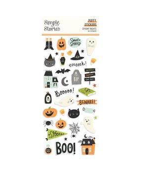 Simple Stories Spooky Nights Puffy Stickers (16419) (DISCONTINUED) Simple Stories Spooky Nights Puffy Stickers (16419) (DISCONTINUED)