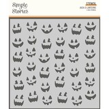 Simple Stories Spooky Nights 6x6 Inch Stencil Jack-O-Lanterns (16424) (DISCONTINUED)