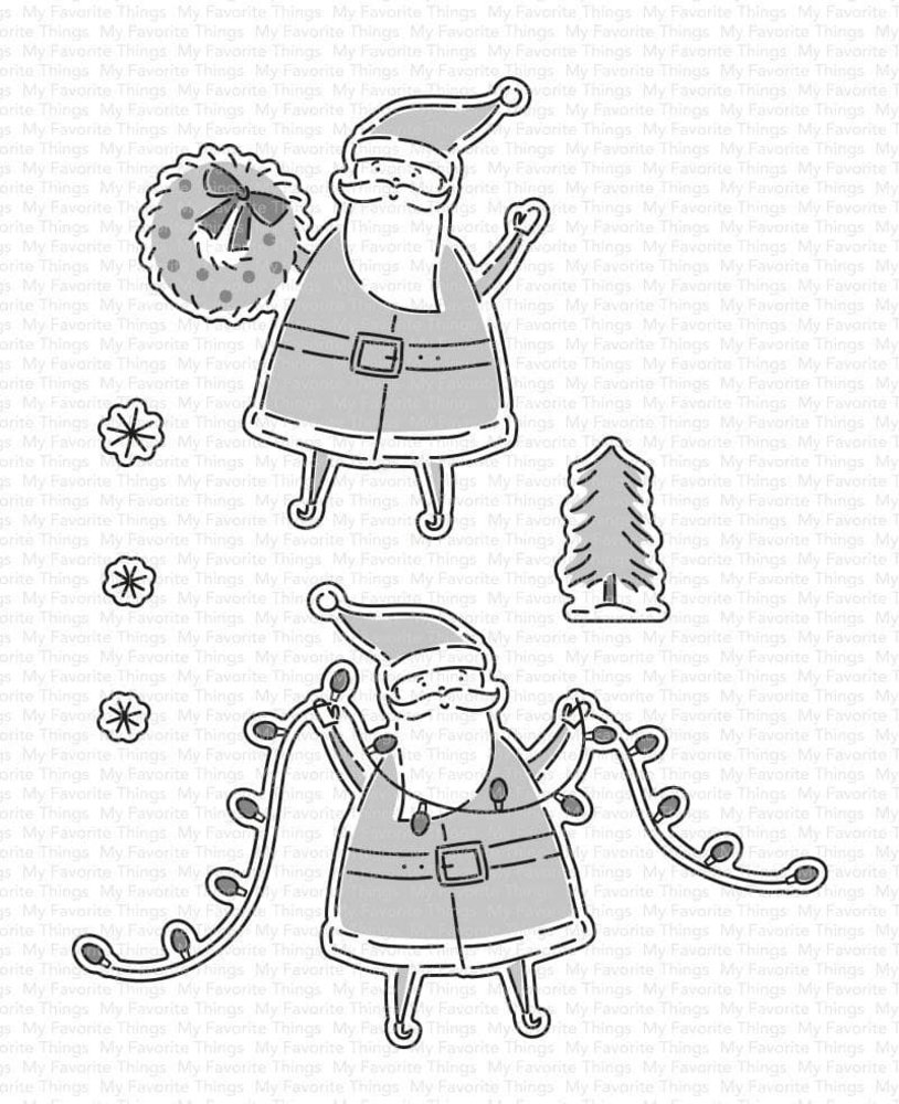 My Favorite Things Santa Sends His Love Die-namics (MFT-2097) (OUTLET)