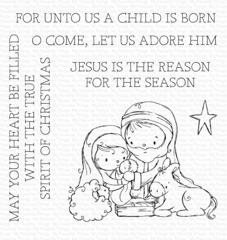 My Favorite Things Away in a Manger Clear Stamps (RAM-024) (OUTLET)