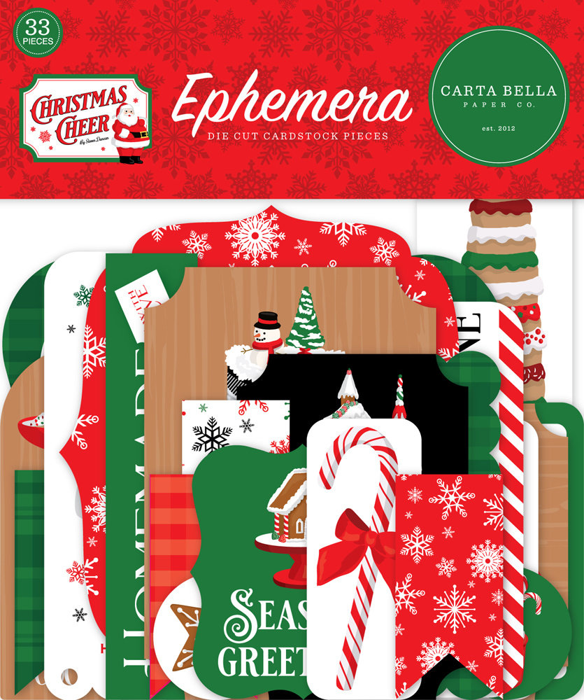 Carta Bella Christmas Cheer Ephemera (CBCHR141024) (DISCONTINUED)