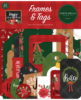 Carta Bella Happy Christmas Frames & Tags (CBXM140025) (OUTLET)