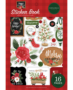 Carta Bella Happy Christmas Sticker Book (CBXM140029) (OUTLET)