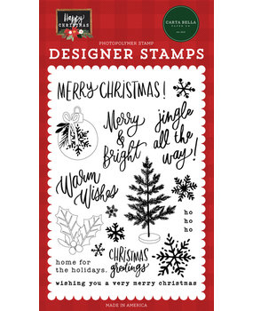 Carta Bella Jingle All The Way Clear Stamps (CBXM140044) (OUTLET)