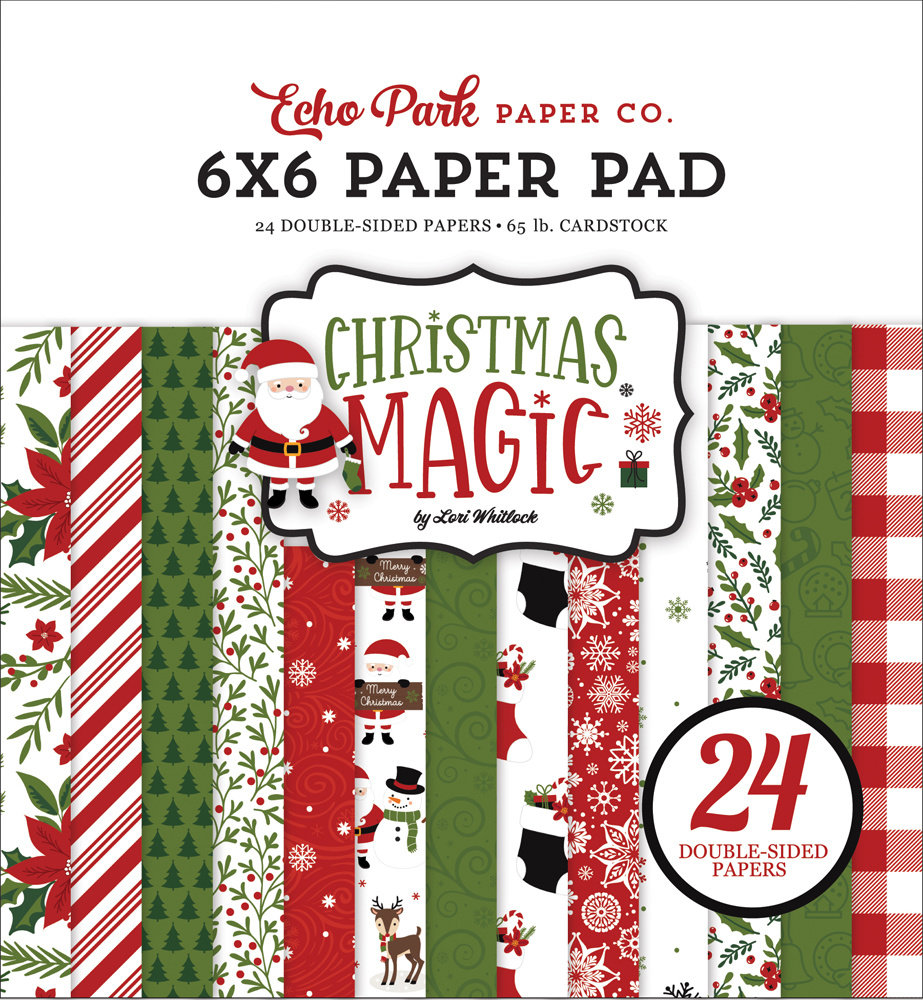 Echo Park Christmas Magic 6x6 Inch Paper Pad (CM254023) (DISCONTINUED) Echo Park Christmas Magic 6x6 Inch Paper Pad (CM254023) (DISCONTINUED)