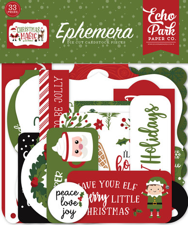 Echo Park Christmas Magic Ephemera (CM25024) (DISCONTINUED) Echo Park Christmas Magic Ephemera (CM25024) (DISCONTINUED)