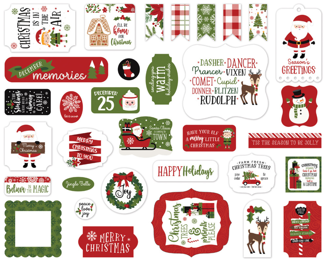 Echo Park Christmas Magic Ephemera (CM25024) (DISCONTINUED) Echo Park Christmas Magic Ephemera (CM25024) (DISCONTINUED)