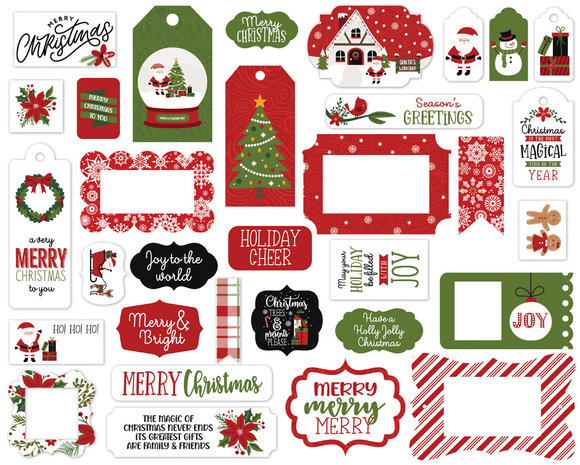 Echo Park Christmas Magic Frames & Tags (CM254025) (OUTLET)