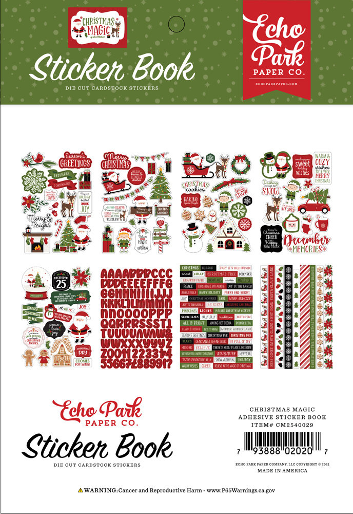 Echo Park Christmas Magic Sticker Book (CM254029) (DISCONTINUED) Echo Park Christmas Magic Sticker Book (CM254029) (DISCONTINUED)