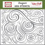 Echo Park Seasonal Swirl Stencil (CM254033) (DISCONTINUED)