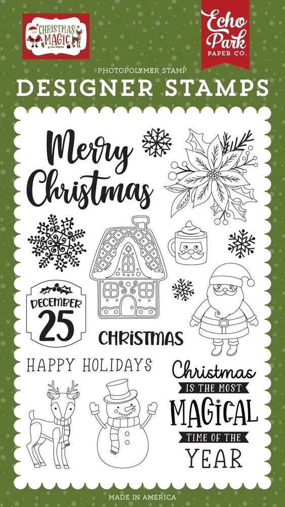 Echo Park Magical Christmas Clear Stamps (CM254042) (DISCONTINUED) Echo Park Magical Christmas Clear Stamps (CM254042) (DISCONTINUED)