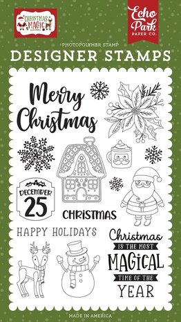 Echo Park Magical Christmas Clear Stamps (CM254042) (DISCONTINUED) Echo Park Magical Christmas Clear Stamps (CM254042) (DISCONTINUED)