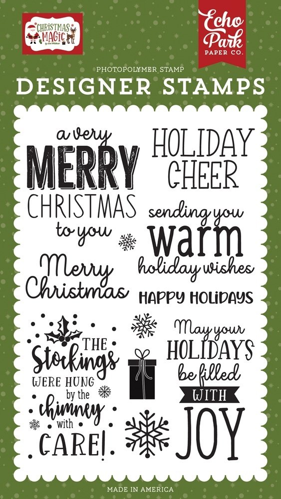 Echo Park Warm Holiday Wishes Clear Stamps (CM254043) (DISCONTINUED) Echo Park Warm Holiday Wishes Clear Stamps (CM254043) (DISCONTINUED)