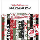 Echo Park Salutations Christmas 6x6 Inch Paper Pad (SAC255023) (DISCONTINUED)