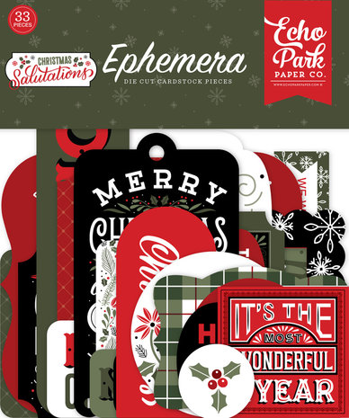 Echo Park Salutations Christmas Ephemera (SAC255024) (DISCONTINUED) Echo Park Salutations Christmas Ephemera (SAC255024) (DISCONTINUED)