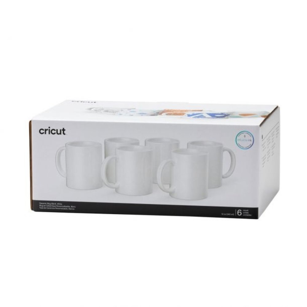 Cricut Ceramic Mug White 340ml (6pcs) (2008942) Cricut Ceramic Mug White 340ml (6pcs) (2008942)