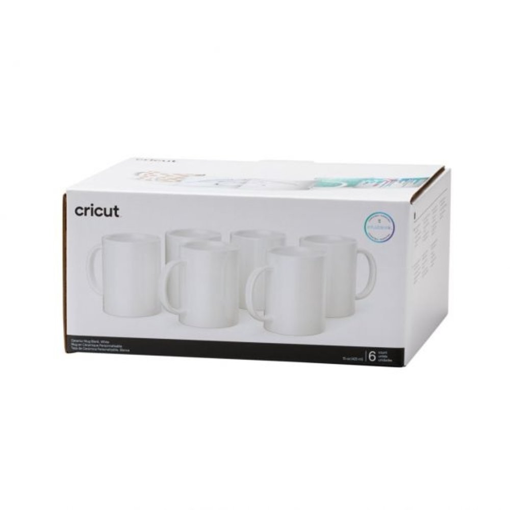 Cricut Ceramic Mug White 425ml (6pcs) (2008944)