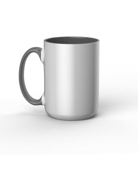 Cricut Beveled Ceramic Mug Blank White/Grey 425ml (2009330)