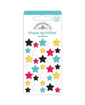 Doodlebug Design Star Attraction Shape Sprinkles (33pcs) (7299) (DISCONTINUED)