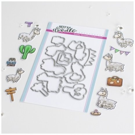 Heffy Doodle Llamazing Llamas Dies (HFD0374) (DISCONTINUED)