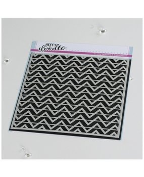 Heffy Doodle Chevron Fun Stencil (HFD0379) (OUTLET)