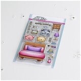 Heffy Doodle Bed Heads Clear Stamps (HFD0380) (OUTLET)