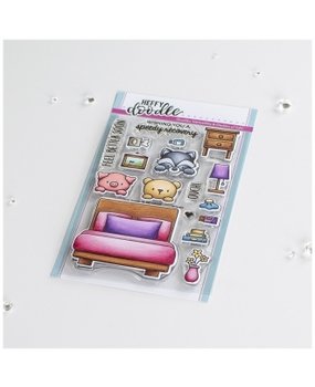 Heffy Doodle Bed Heads Clear Stamps (HFD0380) (OUTLET)