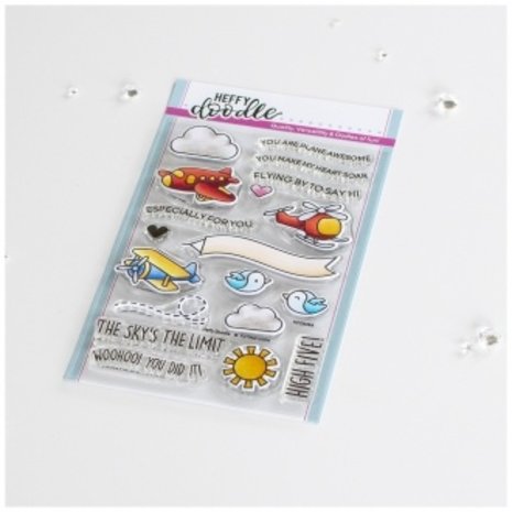 Heffy Doodle Flying High Clear Stamps (HFD0385) (OUTLET)