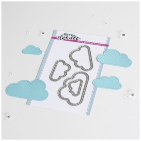 Heffy Doodle Big Stitched Clouds Dies (HFD0388) (OUTLET) Heffy Doodle Big Stitched Clouds Dies (HFD0388) (OUTLET)