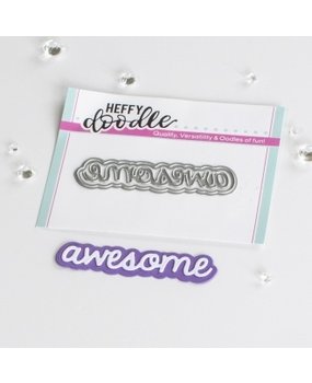 Heffy Doodle Awesome Shadow Dies (HFD0392) (OUTLET)