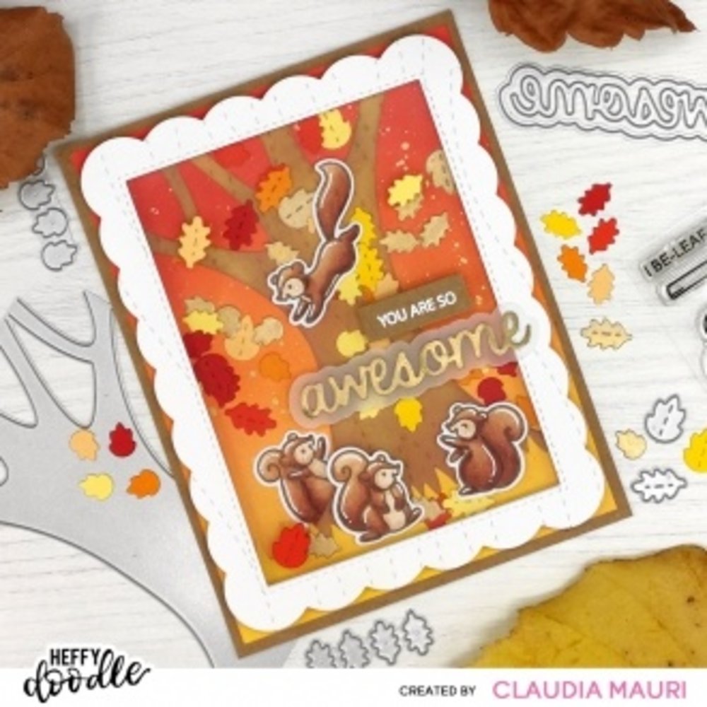 Heffy Doodle Awesome Shadow Dies (HFD0392) (OUTLET)