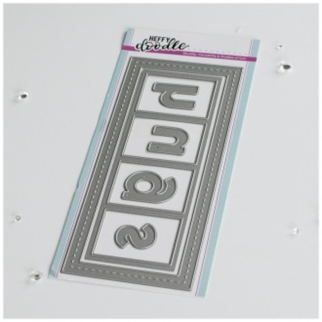 Heffy Doodle Slimline Quartet Dies (HFD0402) (DISCONTINUED)