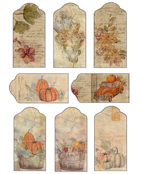 Reprint Vintage Fall A4 Cutouts (KP0085) (OUTLET)