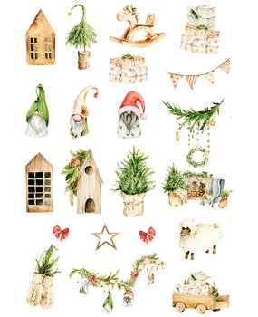 Reprint Vintage Christmas A4 Cutouts (KP0082) (OUTLET)