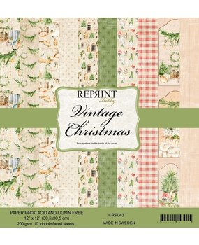 Reprint Vintage Christmas 12x12 Inch Paper Pack (CRP043) (DISCONTINUED)