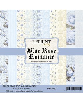 Reprint Blue Rose Romance 8x8 Inch Paper Pack (RPM023) (DISCONTINUED)