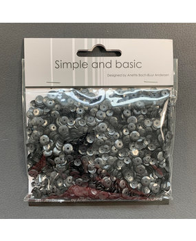 Simple and Basic Black Sequin Mix (SBS120) (OUTLET)