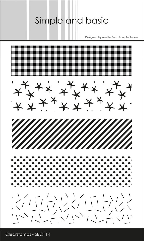 Simple and Basic Crayons and Candles Background Clear Stamps (SBC114) (DISCONTINUED)