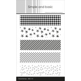 Simple and Basic Crayons and Candles Background Clear Stamps (SBC114) (DISCONTINUED)